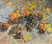 Still Life with Grapes, apples, lemons and pear